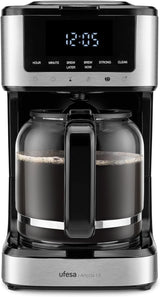 Cafetière filtre Ufesa CG7114 Capriccio, 6 tasses, 600W, carafe 0,6L, système anti-goutte, arrêt automatique, bleu