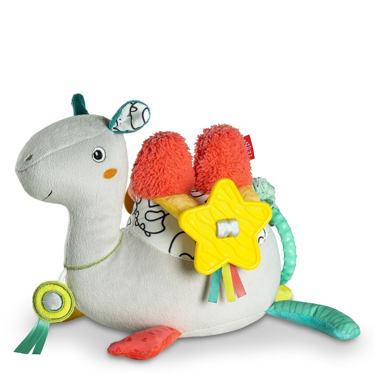 Fehn boîte à musique bébé éléphant dans la lune - broderie "Glow-in-the-dark" avec la chanson "La lune s'est levée" - peluche pour vous aider à vous endormir - jouet pour les enfants en déplacement et à la maison - à partir de 0 mois Baby Toys Naty Shop Camel