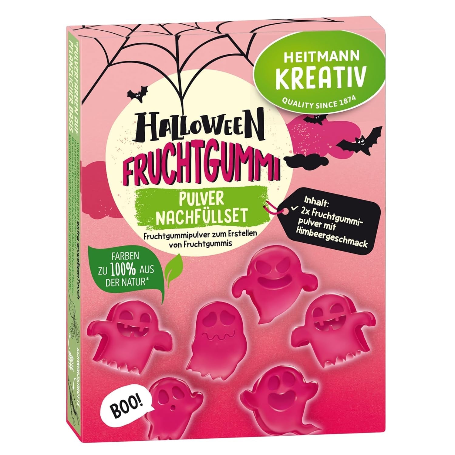 HEITMANN KREATIV Ensemble de remplacement de chewing-gum aux fruits d'Halloween - Saveur framboise