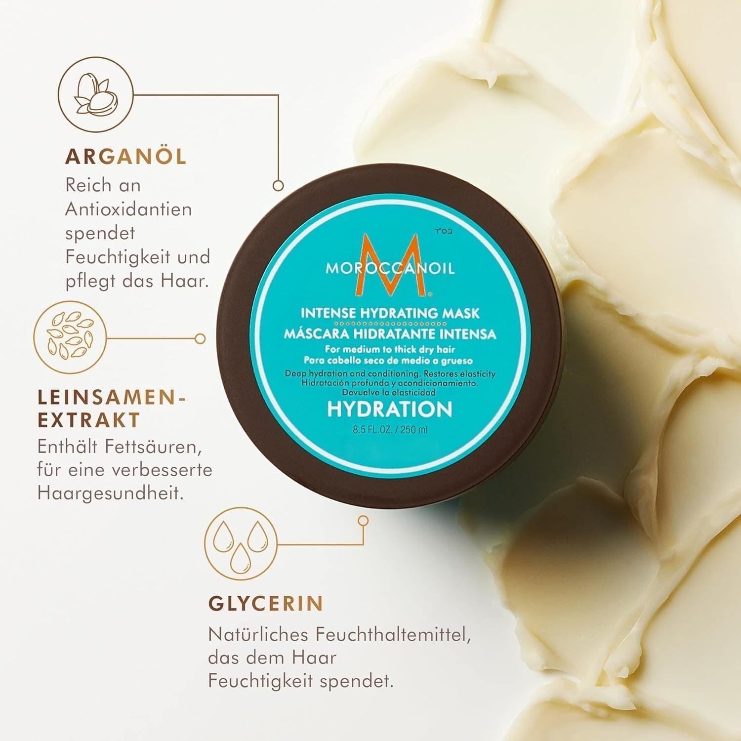 Masque Hydratant Intensif Marocain Naty Shop Masque Capillaire