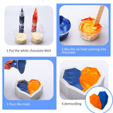 Colorant alimentaire liposoluble - Colorant alimentaire à base d'huile aux couleurs de l'arc-en-ciel pour chocolat, bonbons, gâteaux, pâtisserie - Colorant alimentaire concentré pour la décoration de gâteaux, crème au beurre, fondant - 12 g chacun