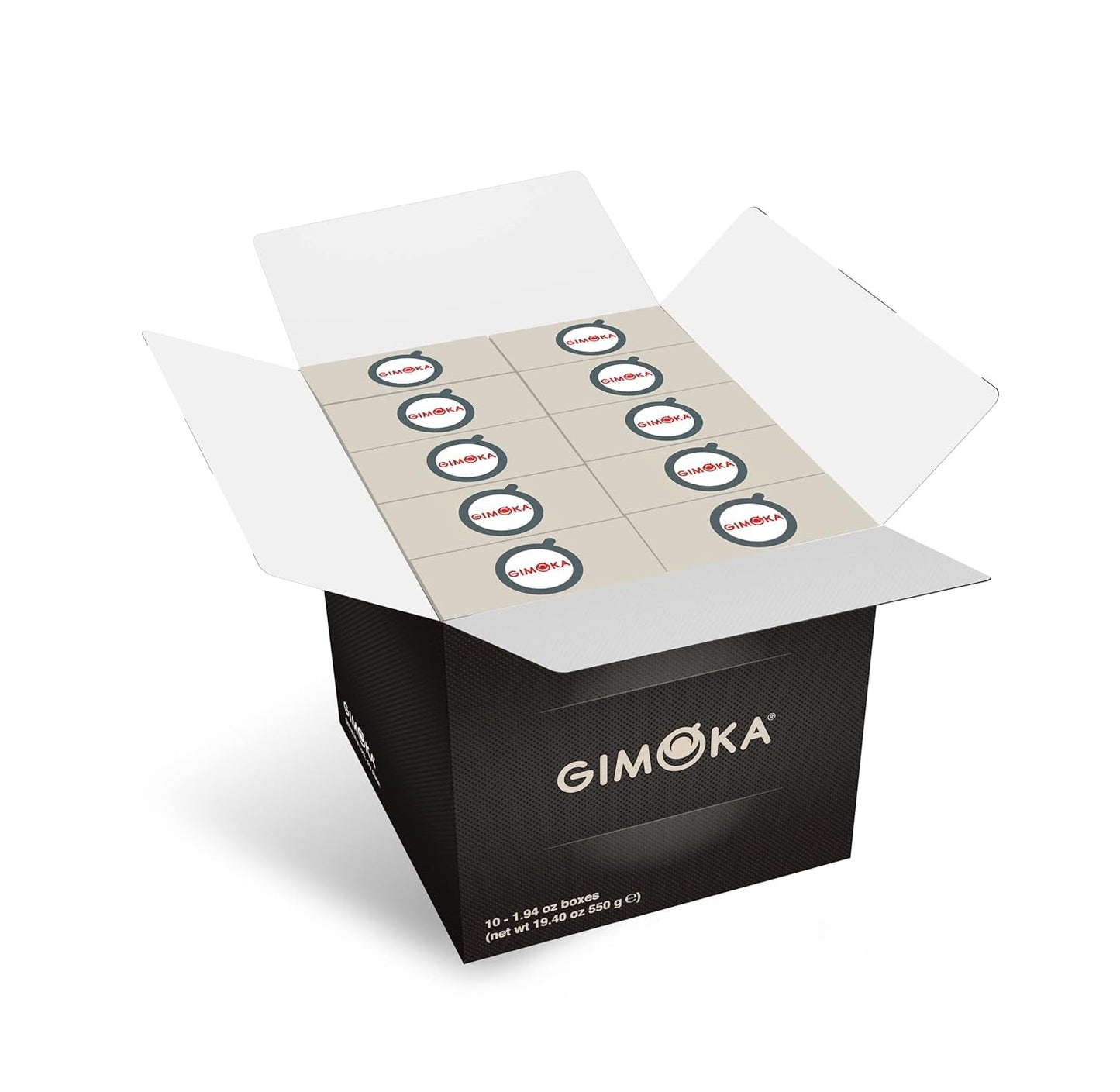 Gimoka Kaffeekapseln Espresso Deciso, Intensität 13/13-100 Kapsel - Compatible avec Nespresso* Haushalts-Espressomaschinen - 100 Stück (10 x 10 Getränke) - Hergestellt en Italien