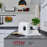 Ritter Markant 05 Trancheuse à pain électrique pliante multifonctionnelle avec moteur écologique Fabriqué en Allemagne Déchiqueteuses et trancheuses Naty Shop