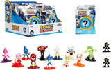 Jada Toys Figurine Sonic the Hedgehog (1X Figurine Mystère en Blind Pack) - 1 Figurine Surprise à Collectionner Parmi 13 Figurines Sonic, Figurine Nano Métal (Env. 4 Cm) Pour Enfants & Fans À Partir de 3 Ans, Figurines Wave 1 Naty Shop