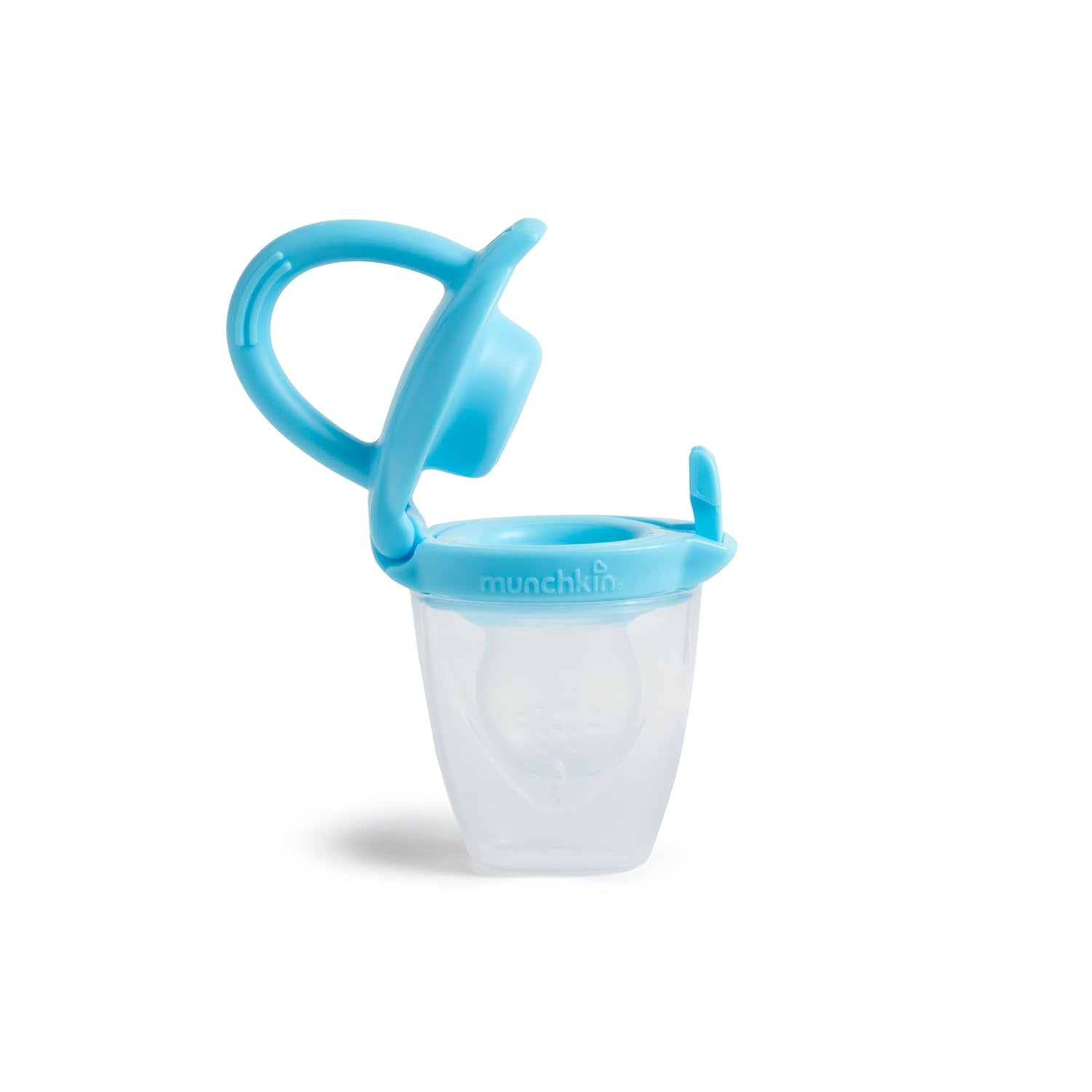 Distributeur de nourriture en silicone pour bébé Munchkin | Idéal pour les déplacements – sachets en silicone pour aliments surgelés | Distributeur de nourriture auto-alimenté | Nourrisseur de sevrage | Sans BPA | À partir de 4 mois | Paquet de 2 | Bleu et vert