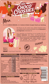 Nestlé Flocons croquants légers à la cannelle et amandes croquantes recouvertes d'un glaçage blanc fondant et d'une saveur de cannelle, paquet de 4 (2 x 75 g chacun)