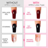 AIMEILI Latex Peel off Tape Nagelleck Korrektor Hautschutz Fingerschutz pour Nail Art Palisade Geruchlos Blanc 15Ml