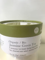 Thé vert au jasmin biologique 15 sachets de thé en soie 1 paquet (1 x 30 g)