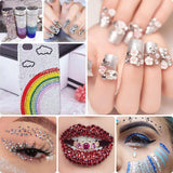5600 pièces Strasssteine ​​​​Nägel Nail Art, 36 Farben Glitzersteine, Dekorationen Nagelsteine ​​​​Für Nagelkunst, Einschließlich Wachsstift Für Strasssteine ​​​​​​et Strass-Picker