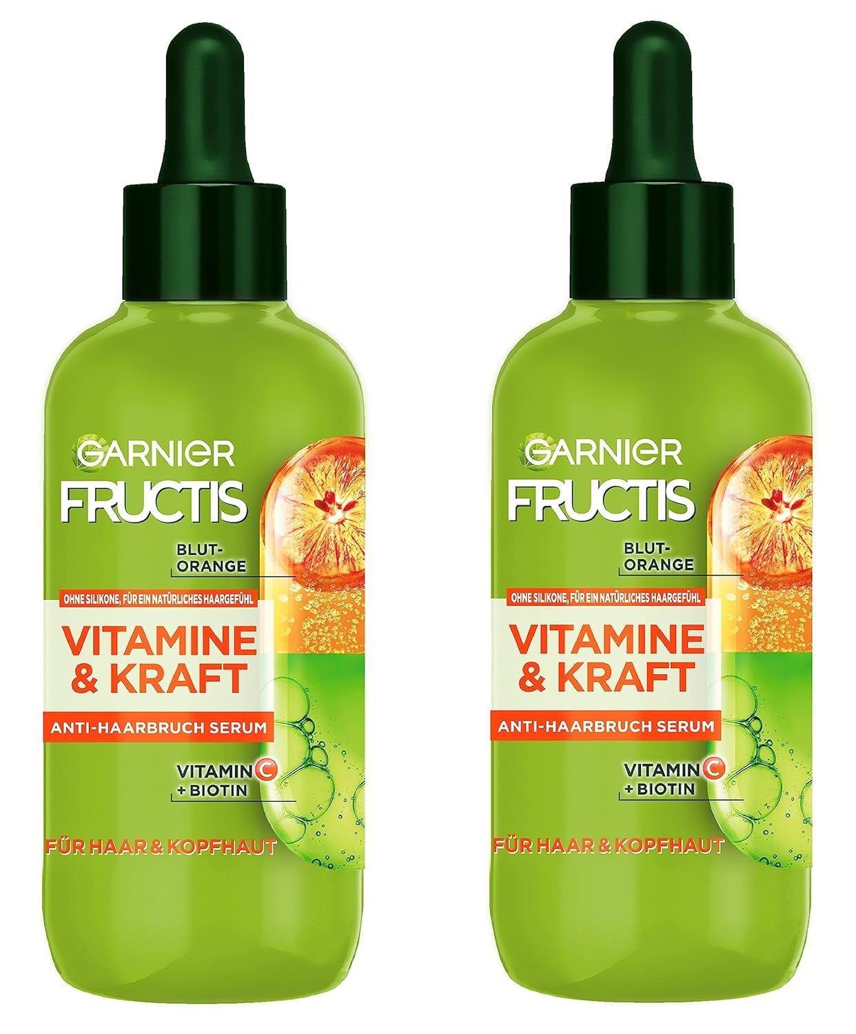 Garnier, Sérum fortifiant pour cheveux et cuir chevelu fins, efficace contre la chute des cheveux, 2 x 125 ml Soin capillaire Garnier Default Title