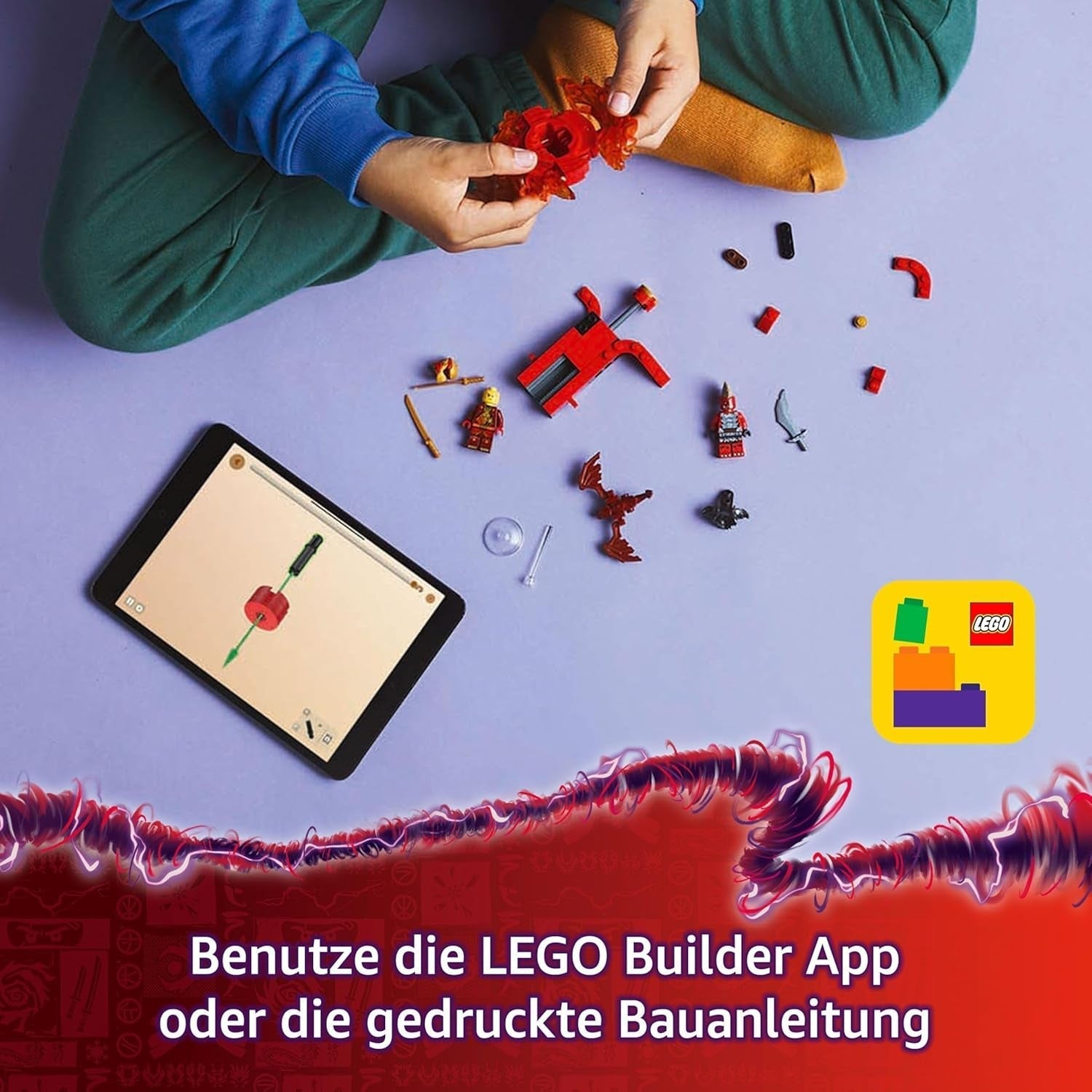 LEGO NINJAGO Kai's Dragon Spinjitzu Spinner - Jouet Action Ninja avec 2 figurines - Petit ensemble de jeu pour enfants - Idée cadeau pour garçons et filles à partir de 6 ans 71823 Ensembles de construction Besuche den LEGO-Store