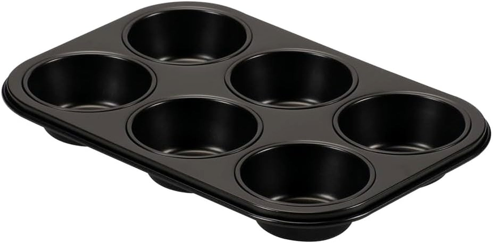 , Forme 6 muffins 18,5x27cm, noir Moules et plaques à pâtisserie Naty Shop 6 Muffins