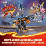 LEGO NINJAGO Kai's Fire Mech Action Figure Jouet pour enfants avec figurine Ninja rouge personnalisable Set 4 figurines dont Kai et Zane Cadeau pour garçons et filles de 7 ans 71808 Jeux de construction Beuche den LEGO-Store