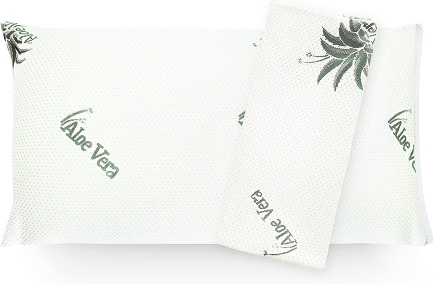 Oreiller ergonomique Mister Sandman 40 x 80, oreiller cervical avec taie d'oreiller à l'aloe vera, oreiller visco parfait pour les dormeurs sur le ventre, sur le dos et sur le côté, oreiller en mousse à mémoire de forme, oreillers orthopédiques cervicaux Naty Shop