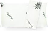 Oreiller ergonomique Mister Sandman 40 x 80, oreiller cervical avec taie d'oreiller à l'aloe vera, oreiller visco parfait pour les dormeurs sur le ventre, sur le dos et sur le côté, oreiller en mousse à mémoire de forme, oreillers orthopédiques cervicaux Naty Shop