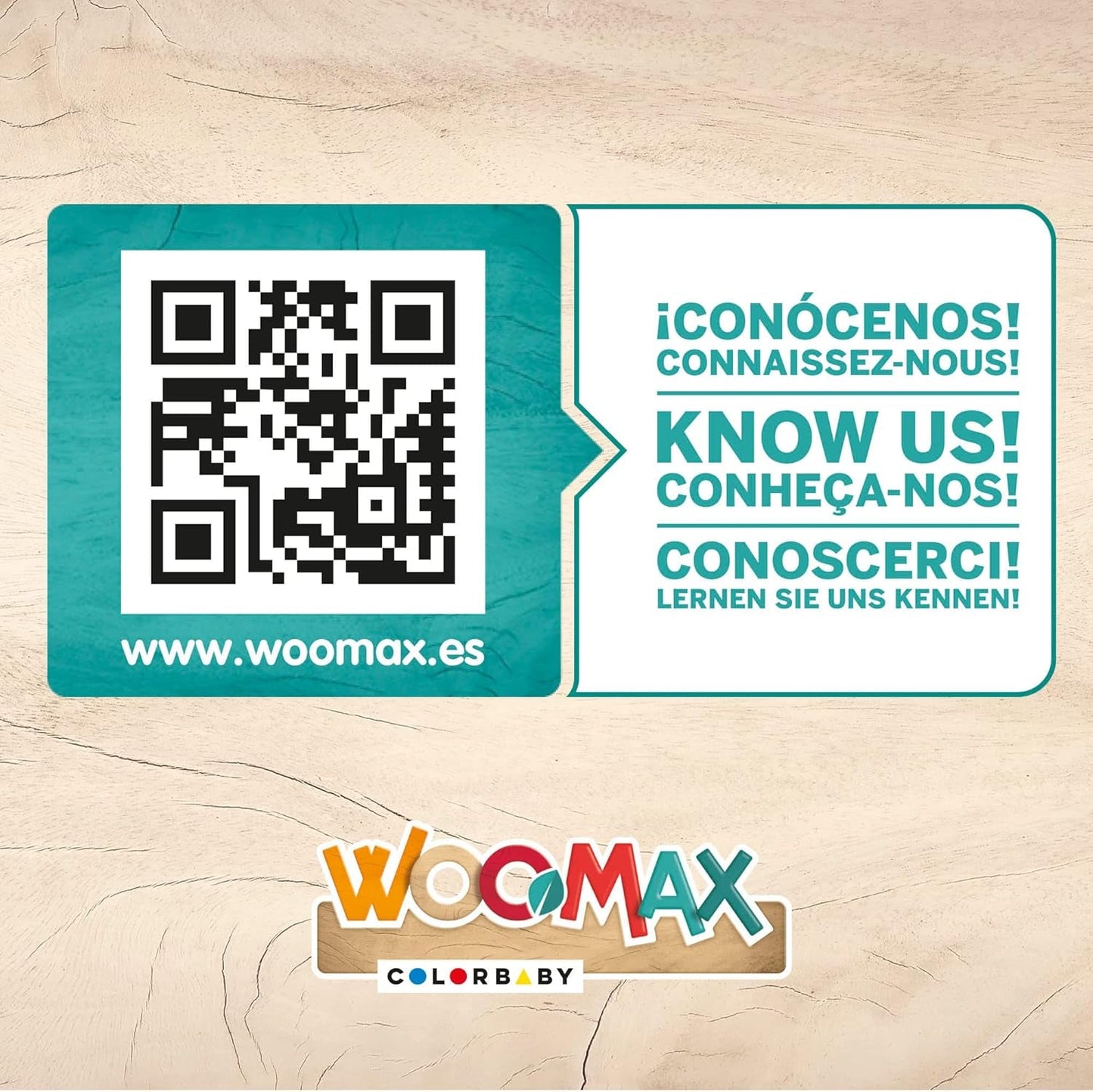 Colorbaby WOOMAX 49314 - Serrure en bois 37 X 15 X 53,5 Cm +3A Maisons de poupées Naty Shop