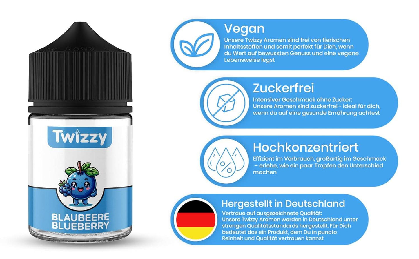 Twizzy Cranberry, Arôme Alimentaire -60 ml - Arôme intense - Idéal pour la pâtisserie Arômes Naty Shop