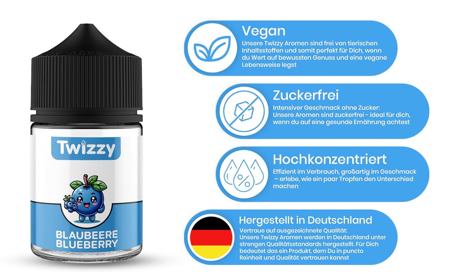 Twizzy Cranberry, Arôme Alimentaire -60 ml - Arôme intense - Idéal pour la pâtisserie Arômes Naty Shop