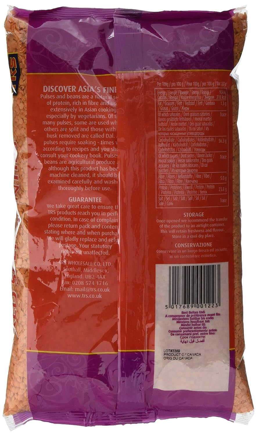 TRS - Lentilles Rouges - (1 X 2 KG)