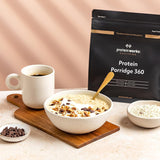 Protein Works - Porridge protéiné 360 | Mythe Vitamines et minéraux supplémentaires | Proteinreiches Frühstück | Kalorienarme Haferflocken | 6 portions | Banane-Choco-Chip | 500G Céréales Naty Shop