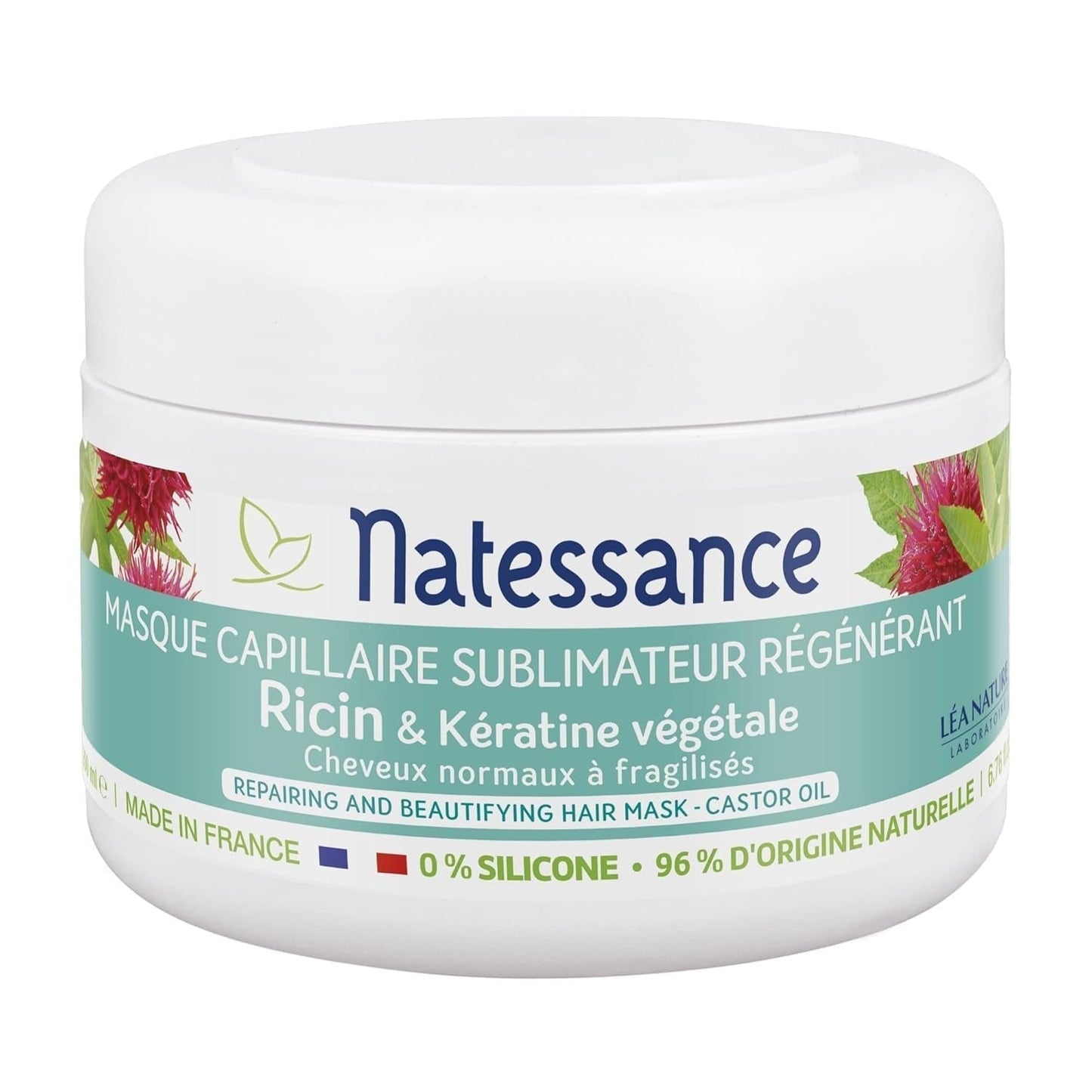 Sublimateur à l'Huile de Ricin et Kératine Végétale masque 200 ml Masque capillaire Naty Shop Titre par défaut