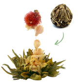 Fleurs de thé "TROIS FLEURS" 1 morceau de thé | Feuilles de thé vert - Fleurs de souci - Fleurs de cresson européen | Idéal pour les amateurs de thé Thé vert Thé aux fleurs | 6G