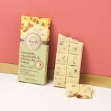 Venchi - Barre aux Noisettes Salées, Noisettes Salées, Amandes et Pistaches, 95g, aux "Noisettes du Piémont", Sans Gluten, Sans Colorants Artificiels et Sans Conservateurs