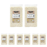 Riz Arborio italien artisanal, riz à gros grains et féculent, idéal pour les soupes, risottos et salades de riz, emballé sous vide en 2 sacs de 1 kg