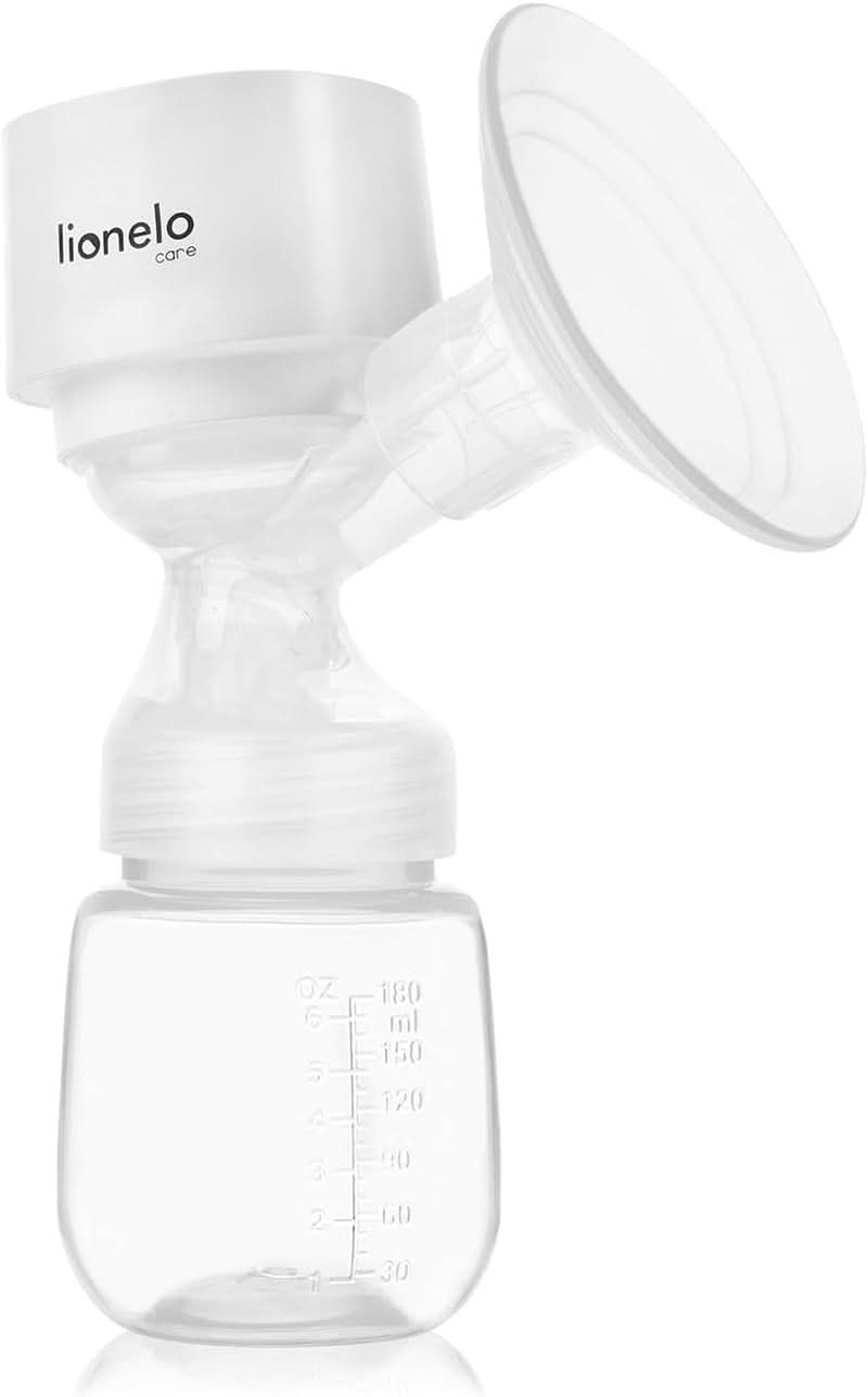 LIONELO Fidi One Tire-lait sans fil 180 ml, Tire-lait portable triphasé, Massage à économie d'énergie en 9 étapes, Entonnoir en silicone 26 mm Durée de fonctionnement 120 min Accessoires sans BPA Alimentation et allaitement Bebe Naty Shop