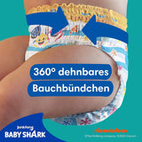 Couches de bain jetables Pampers Splashers Baby Shark édition limitée 4-5, 11, 9 kg-15 kg, pour une protection sûre dans l'eau
