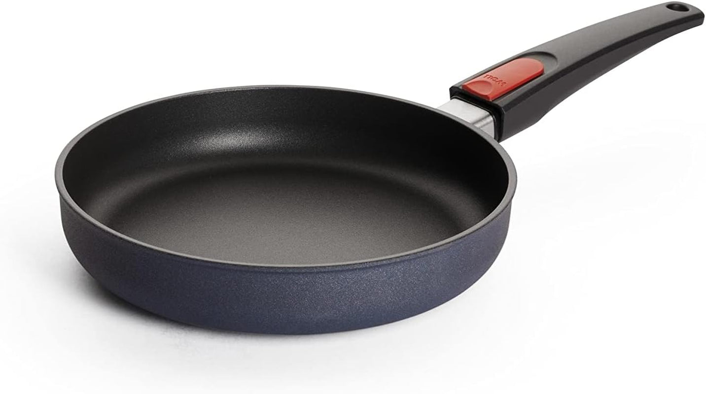 Poêle plate Woll Diamond Lite - Induction -, Ø 20 Cm, Hauteur 5 Cm, Avec poignée amovible - Convient à tous types de feux, Fonte d'aluminium, Revêtement antiadhésif Naty Shop Casseroles et poêles Ø 22 Cm