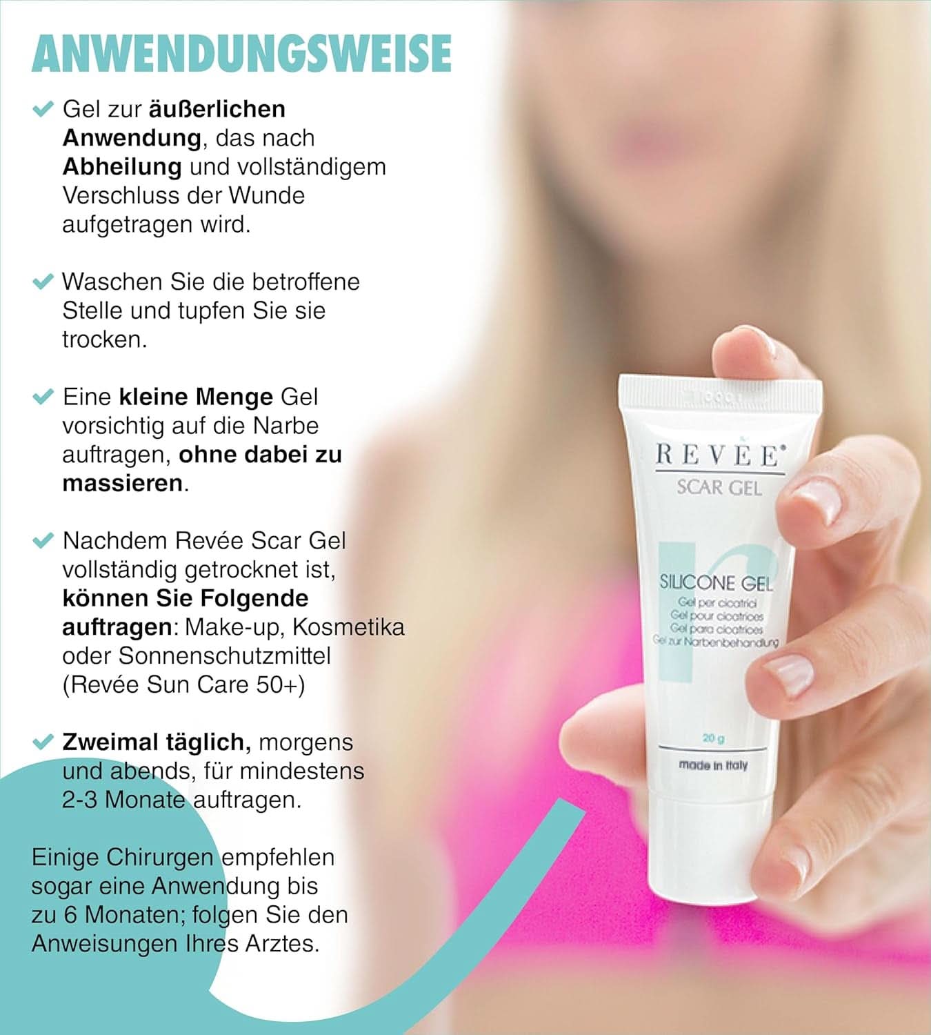 Revée Scar Gel, Gel topique pour cicatrices Naty Shop