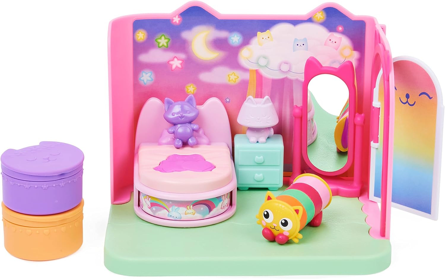 Chambre de luxe Gabby Dollhouse Chambre de musique Groovy et chambre de luxe Sweet Dreams Chambre de chat moelleux