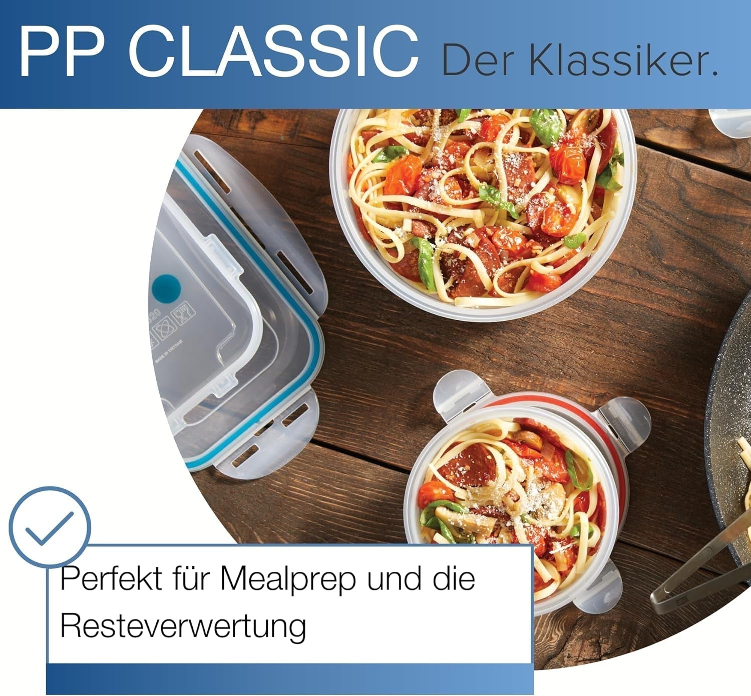 LocknLock PP Classic ensemble de pots de conservation des aliments 5 pièces | 180 ml, 350 ml, 600 ml, 870 ml, 3,6 L | 100 % étanche à l'air et à l'eau | sans BPA | organisateur de congélateur et de réfrigérateur | vont au lave-vaisselle et au micro-ondes Boîtes de conservation des aliments Naty Shop