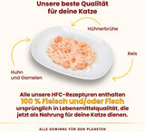 Almo Nature HFC Nourriture humide naturelle pour chat - Recettes assorties au poulet - 6 x 70g