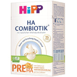HiPP PRE HA Combiotik (4 x 600g), lait maternisé en poudre hydrolysé pour nourrissons dès la naissance, avec cultures naturelles d'acide lactique, pour système immunitaire sensible
