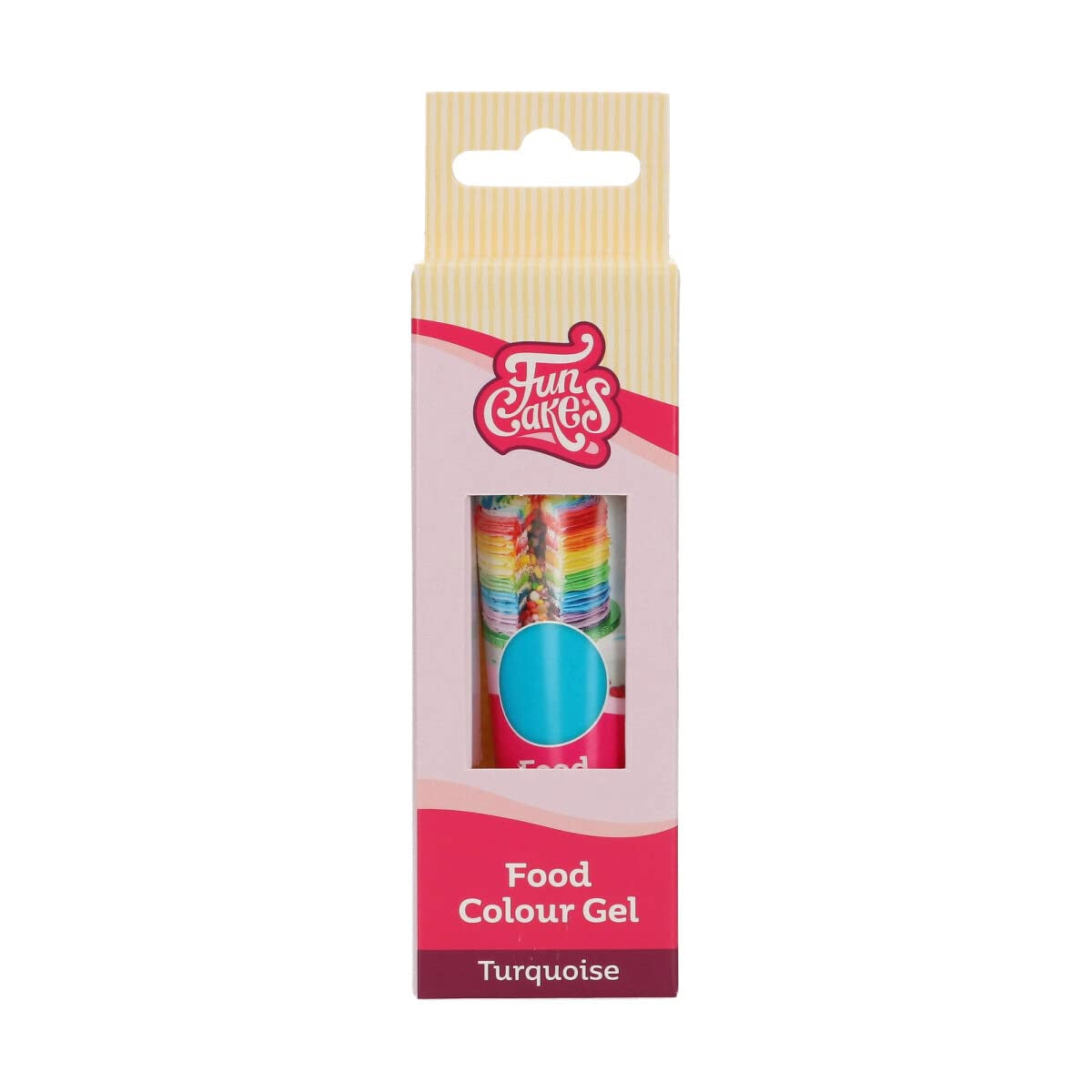 Colorant alimentaire Funcakes Gel Turquoise : Colorant alimentaire très concentré pour pâte, crème, fondant et pâte d'amande. Dosage facile. Une seule goutte pour créer des couleurs vibrantes. Halal. 30g.