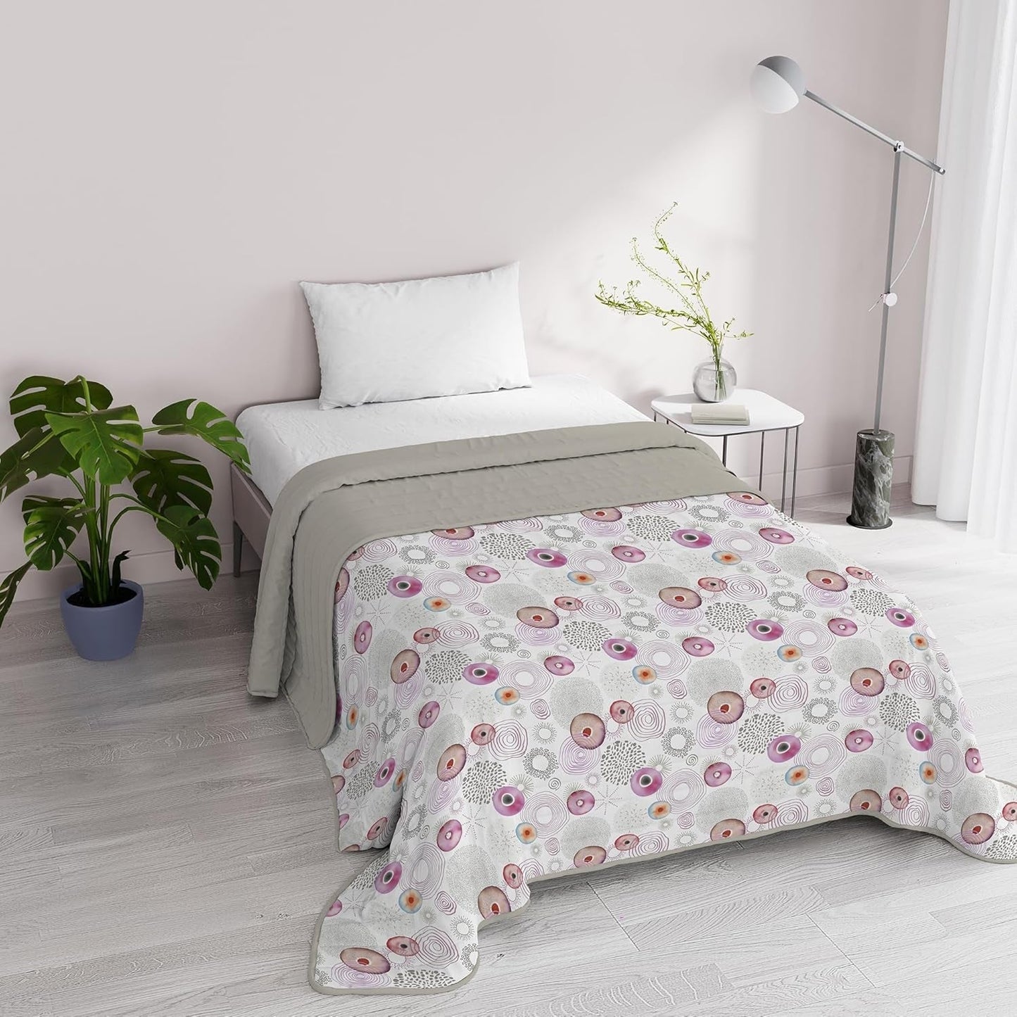 Literie italienne fantaisie microfibre été 1.5 lits Murrine couvre-lits et couettes Naty Shop Morpheus 1 Posto E Mezzo