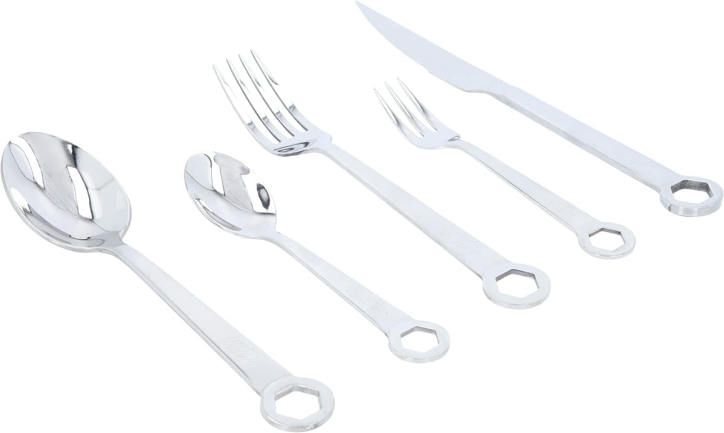 Ménagère 5 pièces en acier inoxydable Cuisine Naty Shop