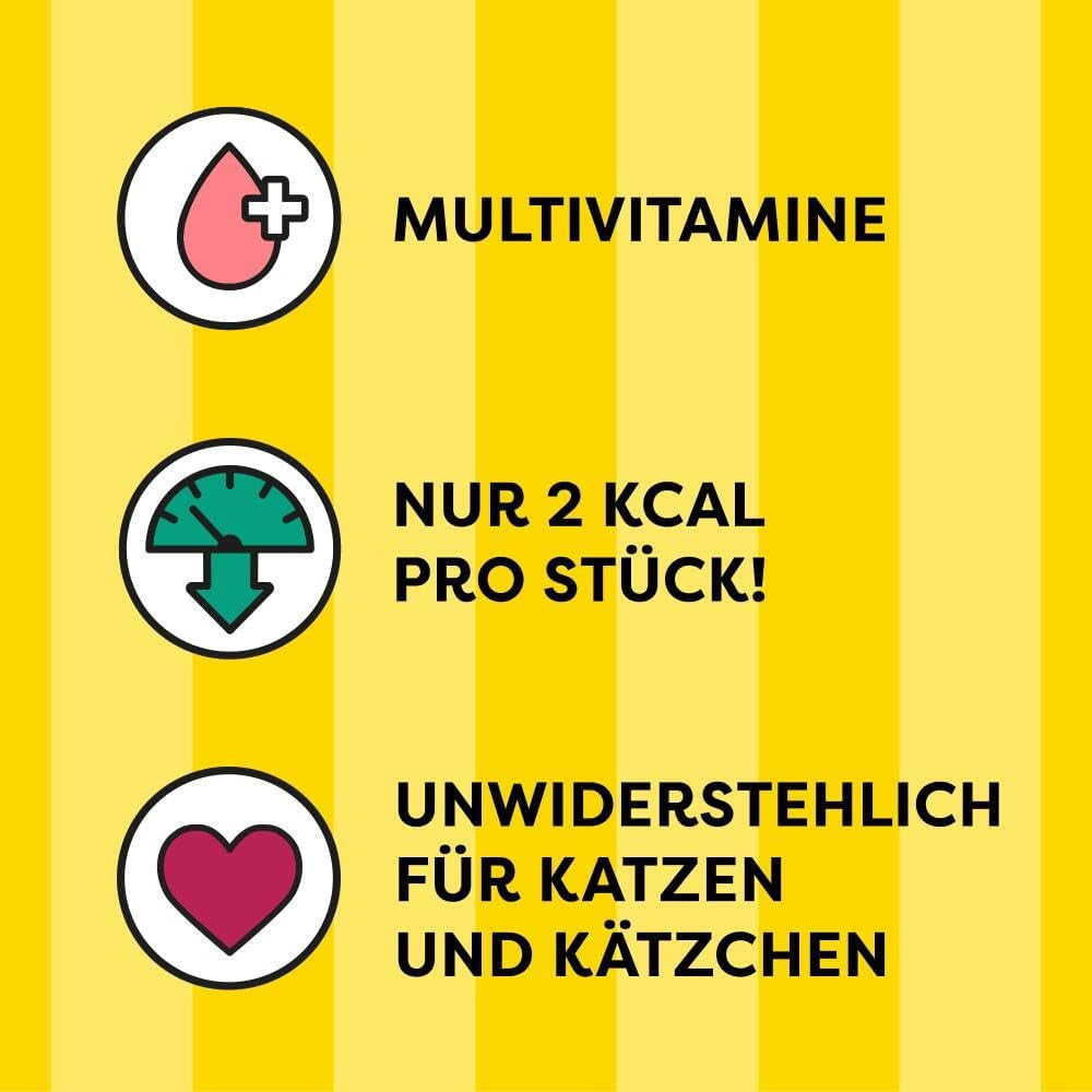 DREAMIES SHAKE UPS Friandises multivitaminées pour chats du festival des fruits de mer en sachets portionnés - 55 g (6 sachets)