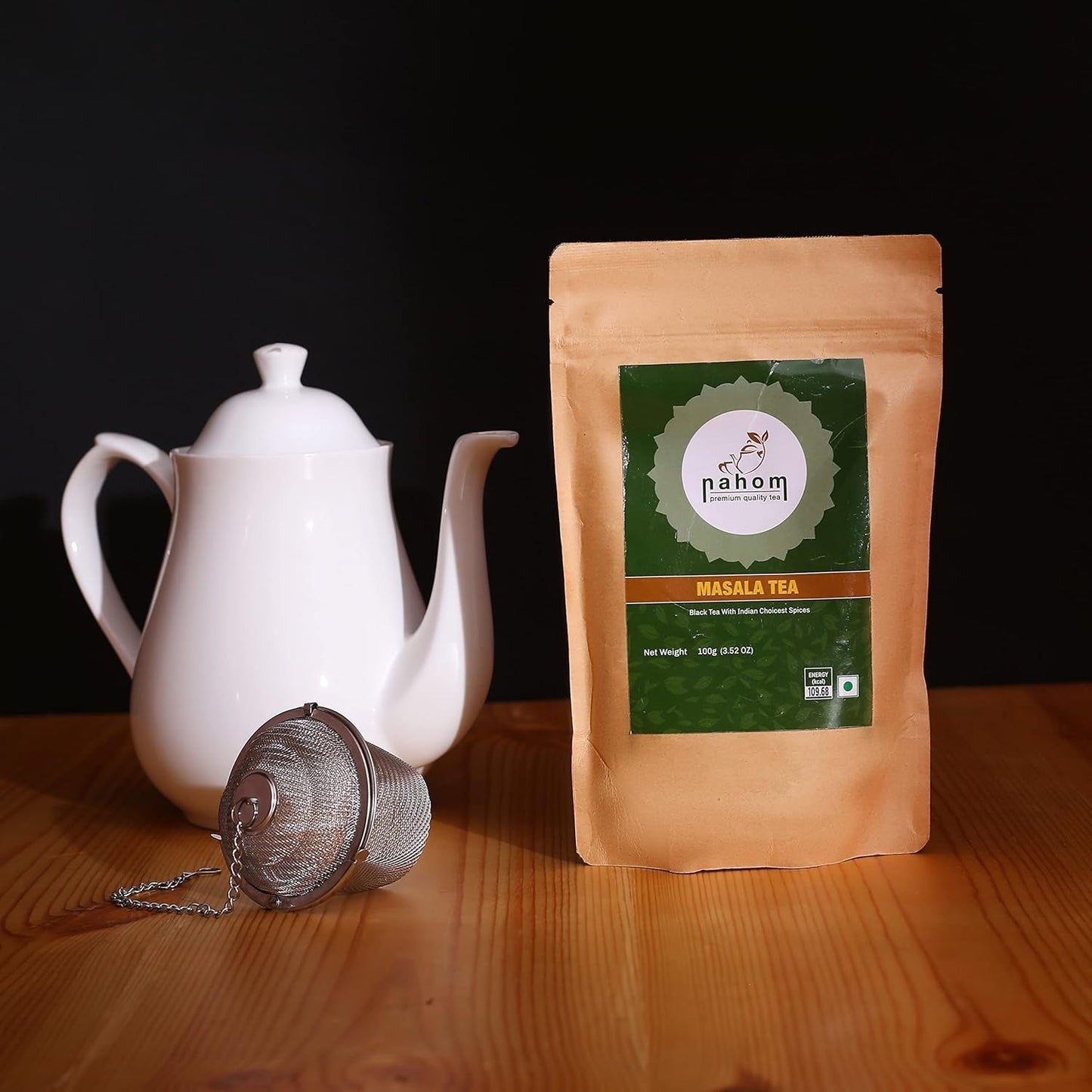 Thé en vrac Masala Chai de l'Inde | 50 tasses, mélange de thé noir, cannelle, cardamome, poivre noir | Thé Masala épicé | Chai Latte Adapté, sachet de 3,53 oz/ 100 g