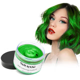 Coloration capillaire temporaire, 4,23 onces de cire colorée pour hommes et femmes, pommade de couleur naturelle lavable, teinture capillaire instantanée pour fête, cosplay, Halloween (rouge) Naty Shop Teinture capillaire verte 120G (1 paquet)