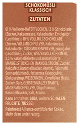 Dr. Oetker Vitalis Chocolate Muesli Classic : Muesli pour petit-déjeuner au chocolat au lait et noir, paquet de 7 (7 x 600 g)