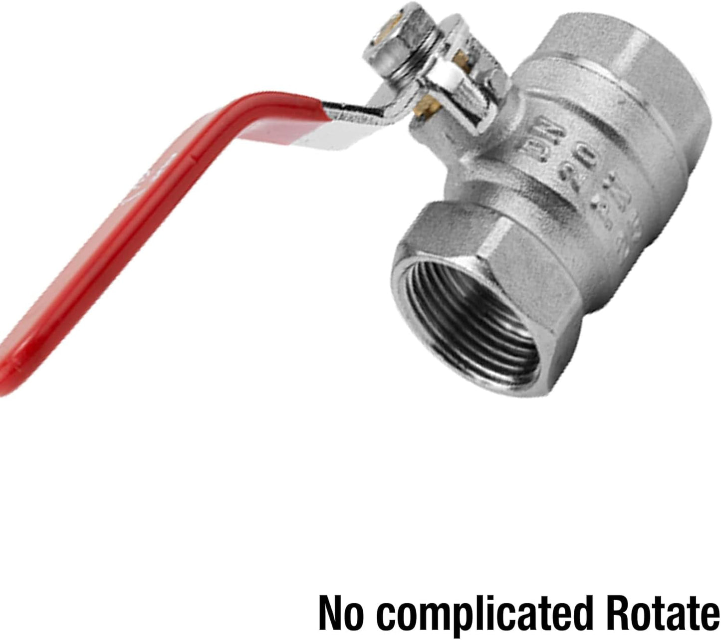 Robinet à boisseau sphérique Gardena : vanne de sortie pour utilisation intérieure et extérieure, filetage interne des deux côtés, filetage 26,5 mm (G 3/4 pouce) (7336-20)