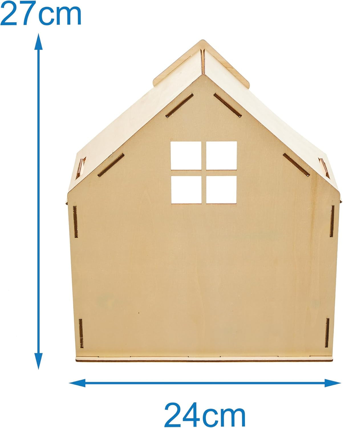 Baker Ross FN199 Construisez votre propre maison de poupée en bois - Kit de construction de maison de poupée 1 pièce pour kit d'artisanat pour enfants