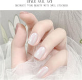 JMEOWIO feuille d'ongle paillettes Gel feuille d'ongle auto-adhésif autocollant d'ongle durcissement UV accessoires de conception de décoration d'ongle