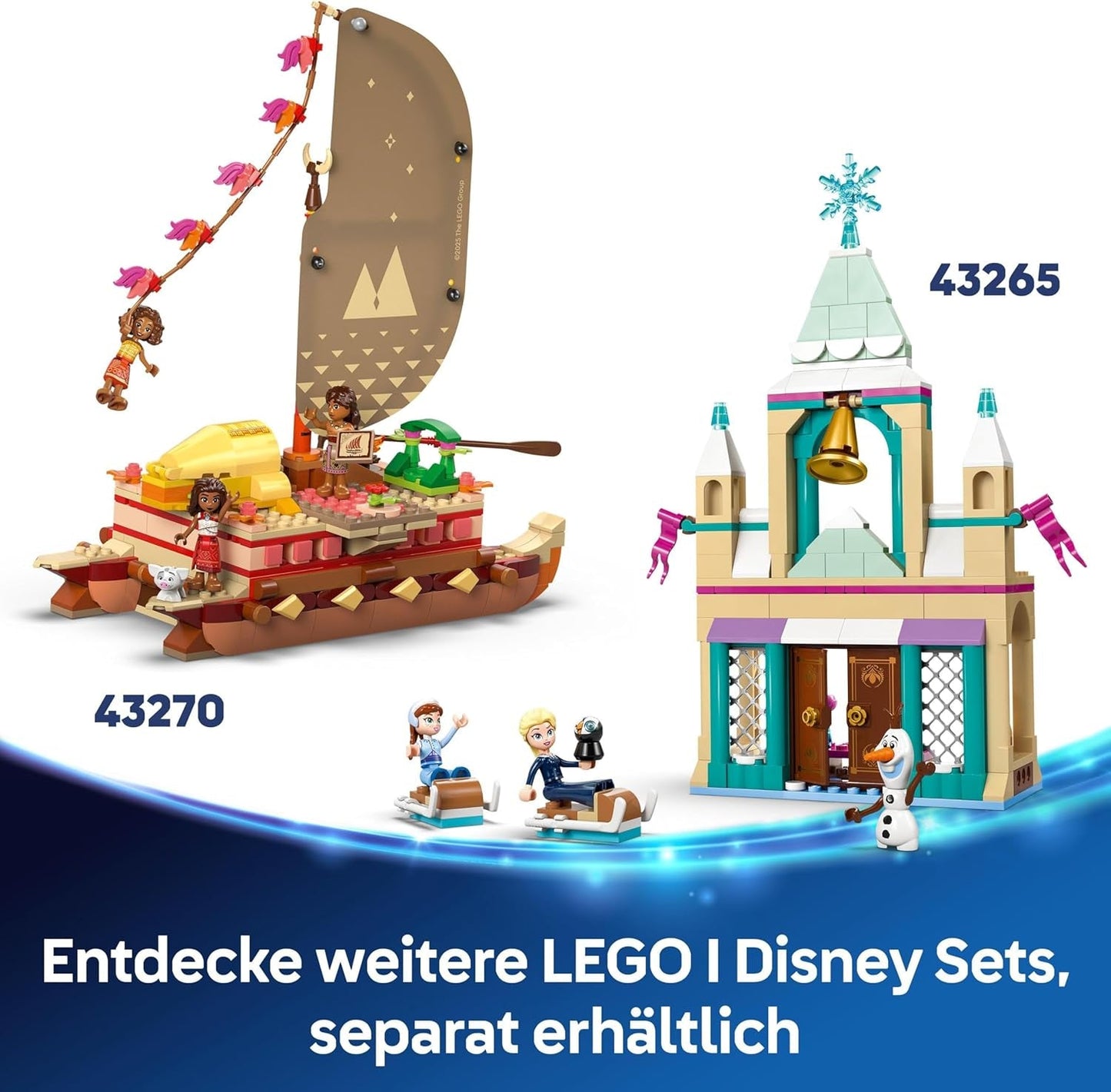 LEGO Ç€ Disney Princess Castle Cendrillon et calèche, ensemble pour filles à partir de 6 ans, jouet fantastique avec mini poupées princesse Cendrillon et prince charmant, idée cadeau pour les fans de Disney 43275 Jeux de construction Beuche den LEGO-Store