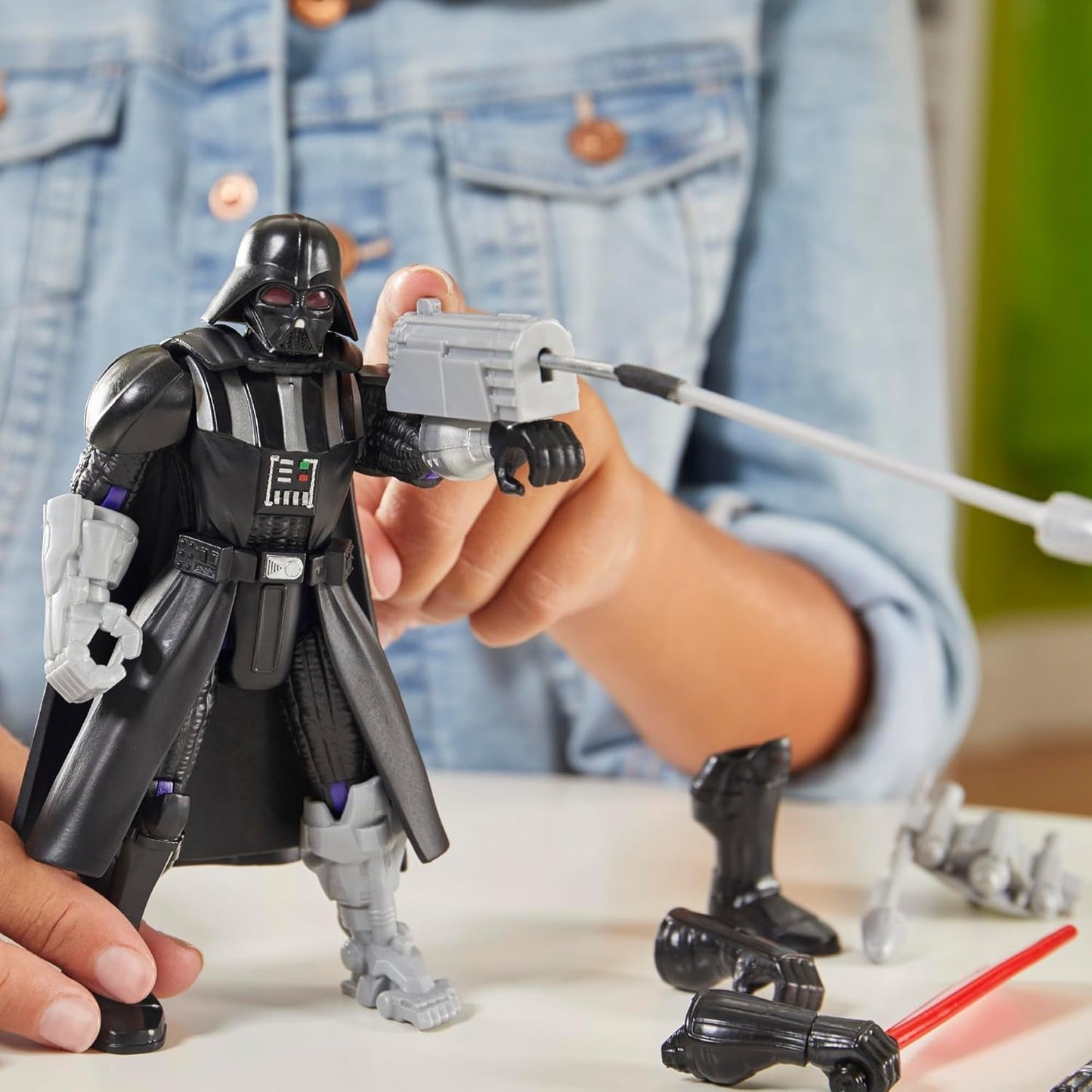 Star Wars Mixmashers Dark Vador Figurine d'action et accessoires personnalisables Mix-And-Match Deluxe Figurines Naty Shop