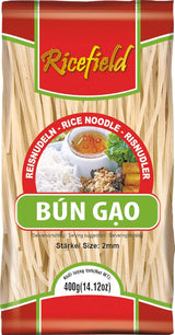 Nouilles de riz Ricefield, vermicelles, 2 mm, Bun Gao (1 x 400 g)