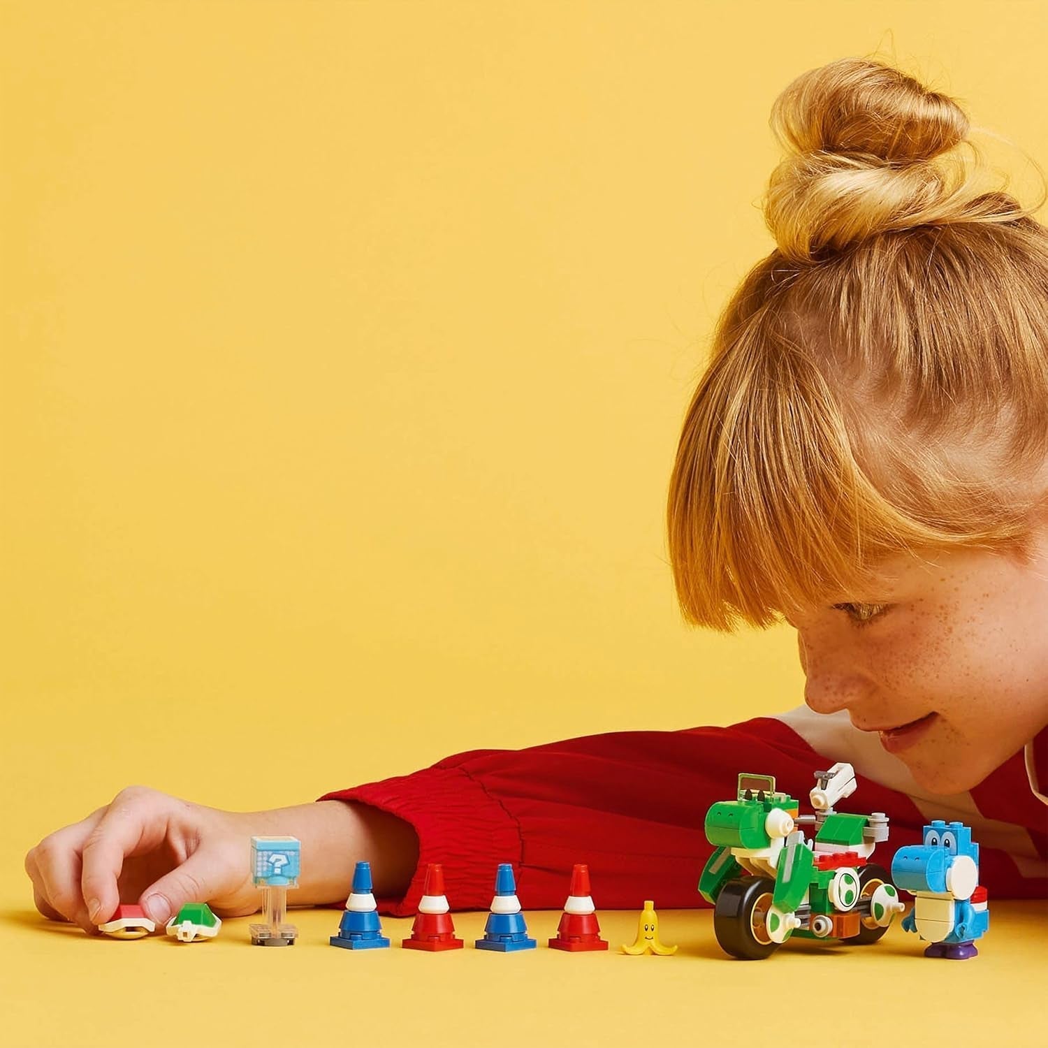 LEGO Super Mario : Mario Kart - Yoshi Bike, Ensemble de collection Nintendo Adventure, Cadeau pour enfants, garçons, filles et joueurs à partir de 7 ans, Ensemble de collection de figurines Yoshi 72031 Ensembles de construction Besuche an LEGO-Store